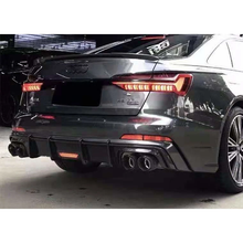 Load image into Gallery viewer, Audi A6/S6 KB Style Carbon Fiber Diffuser (With Led Brake Light) (2019+) | C8
