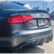 Load image into Gallery viewer, Audi A4/S4 KB Style Carbon Fiber Diffuser (LED Brake Light) (2009-2012) | B8 - euroluxuryparts