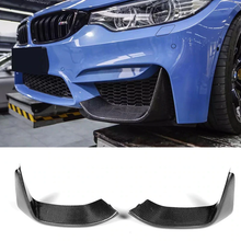 Load image into Gallery viewer, BMW M3/M4 Carbon Fiber Front Upper Splitters (M Performance Style) (2014-2021) | F80, F82, F83 - euroluxuryparts