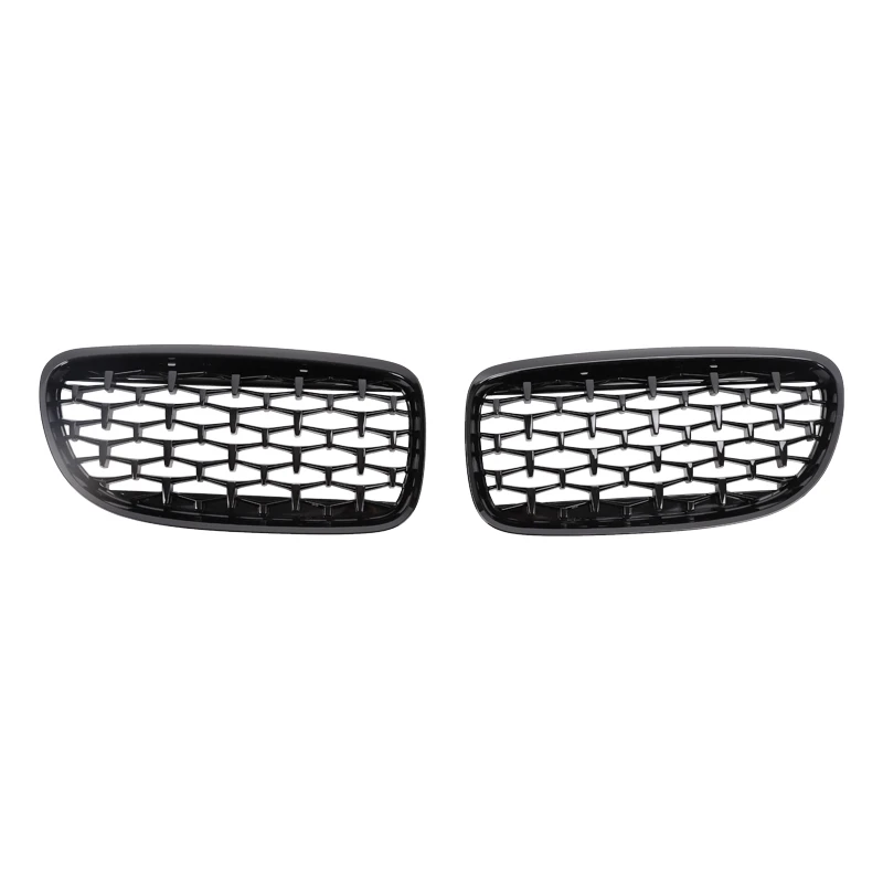 BMW 3-Series Gloss Black Diamond Kidney Grilles (2009-2013) | Facelift | E90,E91,E92,E93 - euroluxuryparts