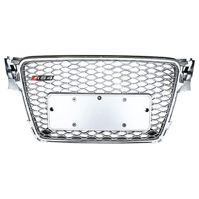 2009-2012 Audi RS4 Honeycomb Plain Grille | B8 A4, S4 - euroluxuryparts