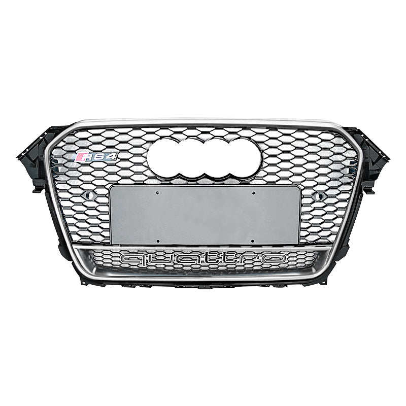 2013-2016 Audi RS4 Honeycomb Quattro Grille | B8.5 A4, S4 - euroluxuryparts