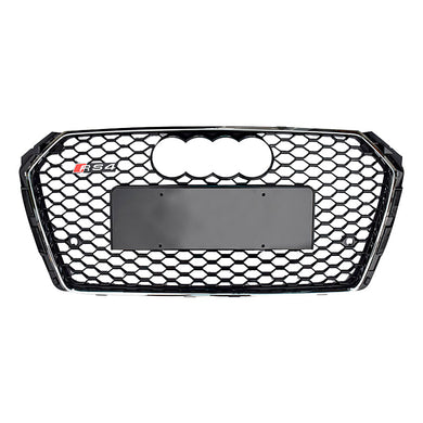 2017-2020 Audi RS4 Honeycomb Plain Grille | B9 A4, S4 - euroluxuryparts