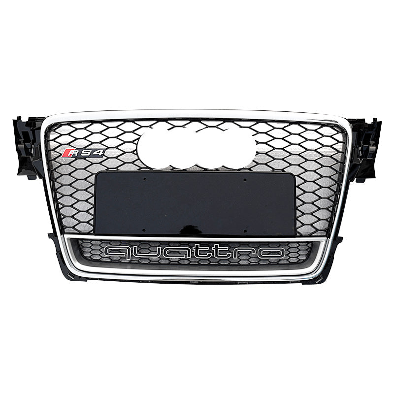 2009-2012 Audi RS4 Honeycomb Quattro Grille | B8 A4, S4 - euroluxuryparts