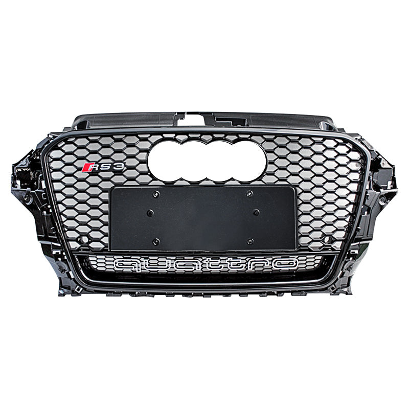 2015-2016 Audi RS3 Honeycomb Quattro Grille | 8V A3, S3 - euroluxuryparts