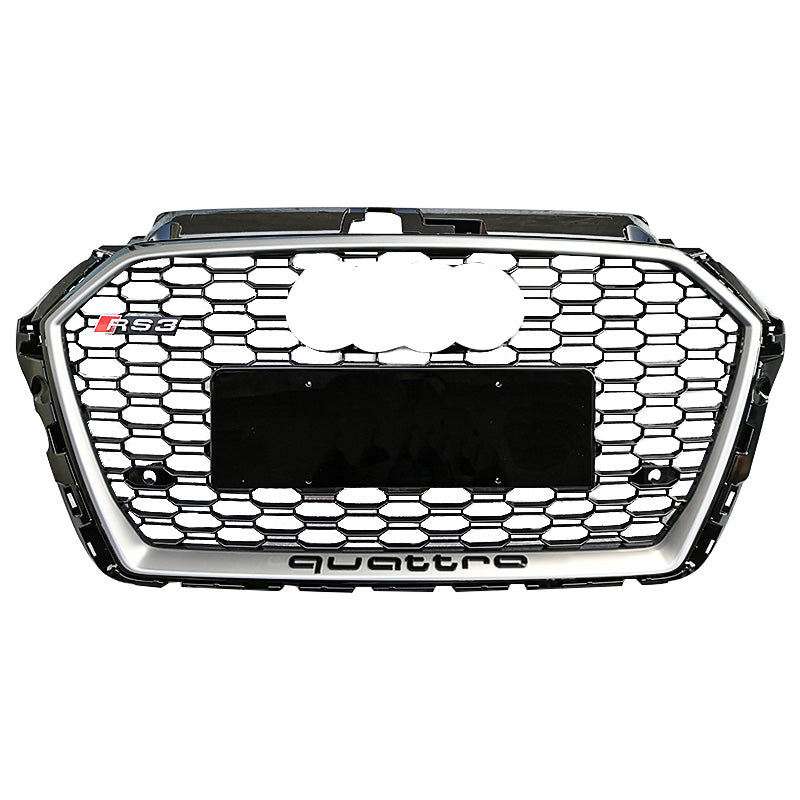 2017-2021 Audi RS3 Honeycomb Plain Grille | 8V.5 A3, S3 - euroluxuryparts