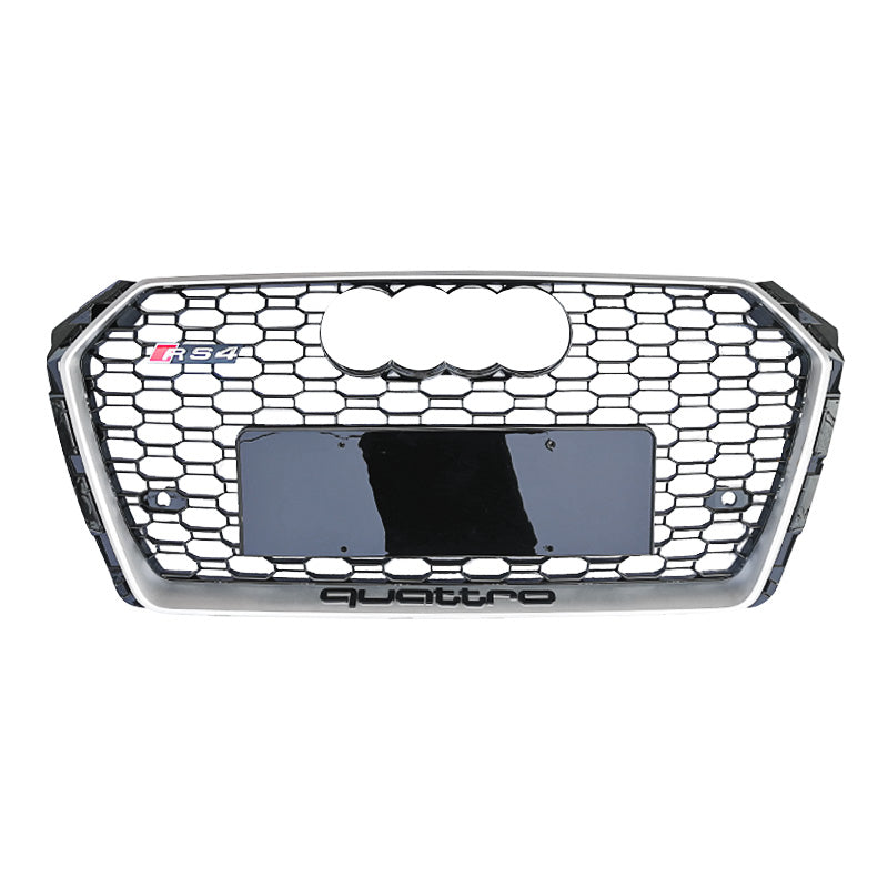 2017-2020 Audi RS4 Honeycomb Plain Grille | B9 A4, S4 - euroluxuryparts