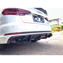 Load image into Gallery viewer, Audi A4/S4 KB Style Carbon Fiber Diffuser (With Led Brake Light) (2017-2020) | B9
