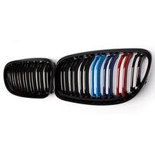 Load image into Gallery viewer, BMW M3 Dual Slats Gloss Black Grilles (2007-2013) | E90,E91,E92,E93 - euroluxuryparts
