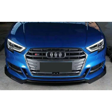 Load image into Gallery viewer, Audi A3/S3 KB Style Carbon Fiber Front Lip (2017-2021) | 8V.5
