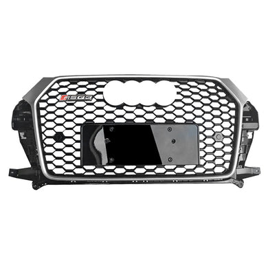 2015-2018 Audi RSQ3 Honeycomb Plain Grille | 8U.5 Q3, SQ3 - euroluxuryparts