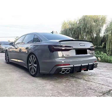 Load image into Gallery viewer, Audi A6/S6 KB Style Carbon Fiber Diffuser (With Led Brake Light) (2019+) | C8
